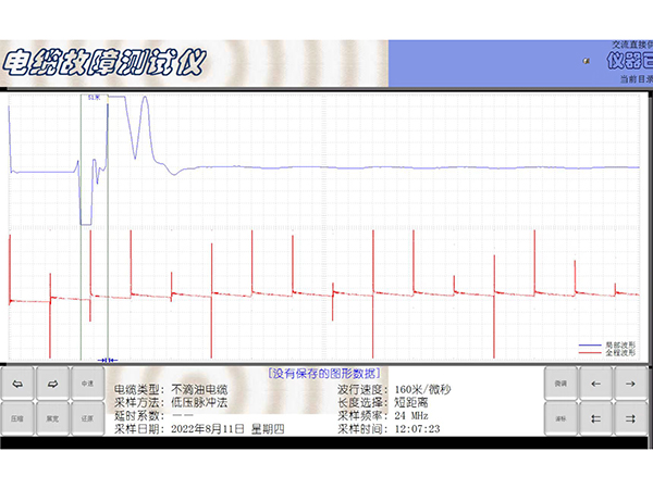 電纜故障測(cè)試儀低壓脈沖波形